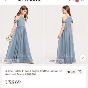 JJs House Elegant Gray Kids Dress